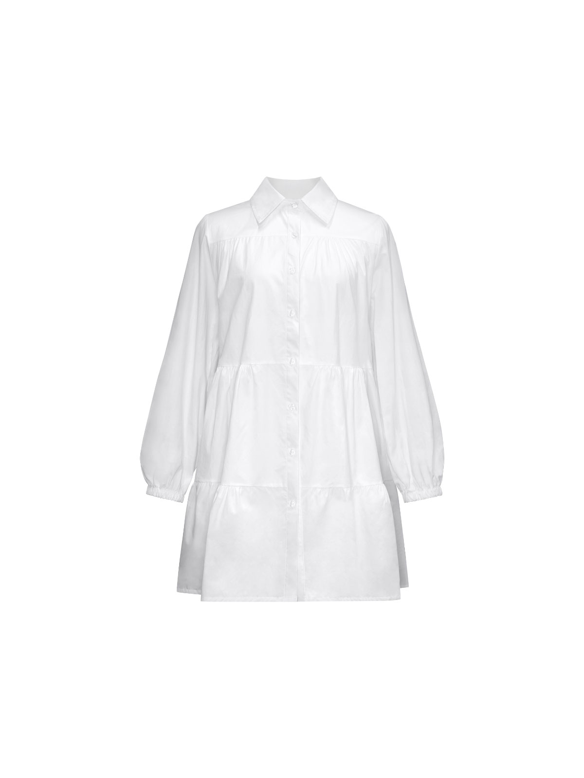 QUNG COORDINATE ITEM : シャーリングフレアシャツops