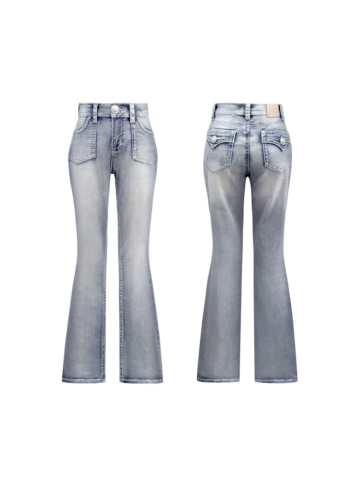 Babyフラップハイウォッシュdenim
