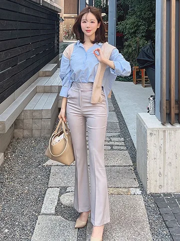 QUNG COORDINATE ITEM : ダブルボタンロングレッグスラックス