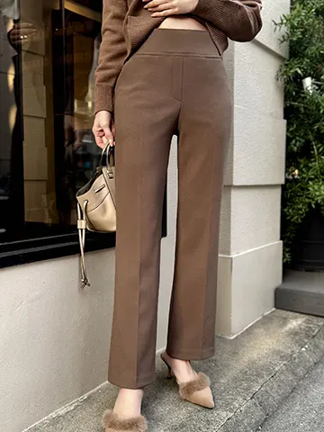 AWウエストストレッチフレアパンツ
