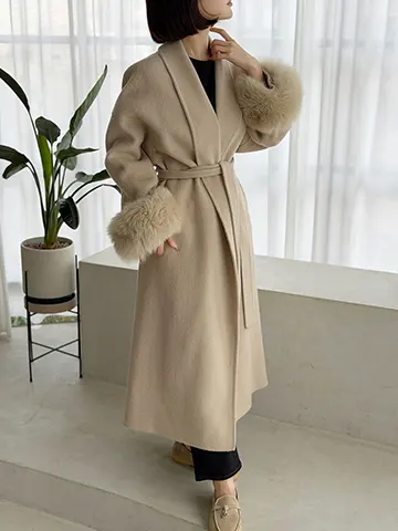 Classyローブファーcoat