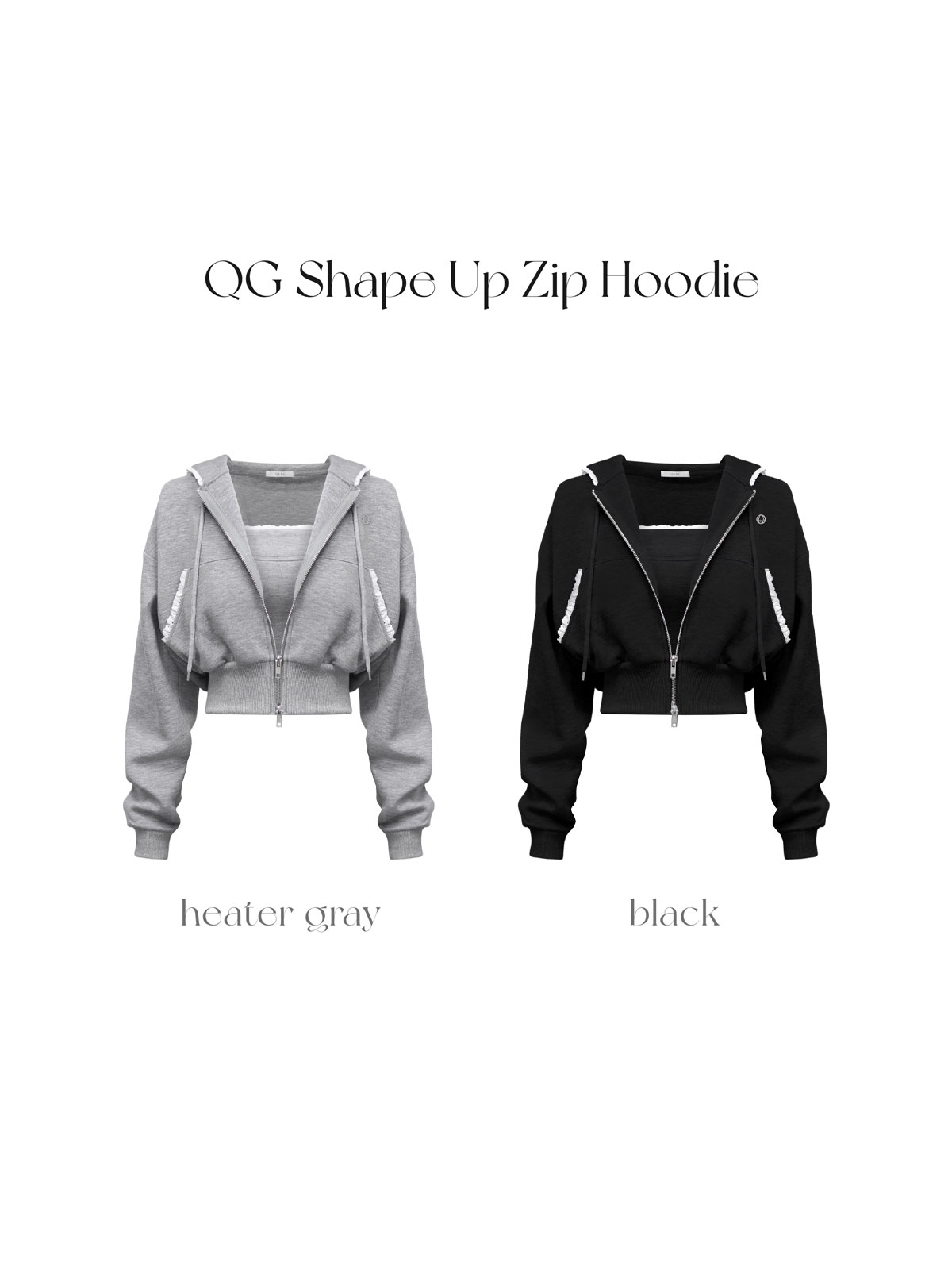 QGシェイプアップジップフーディ