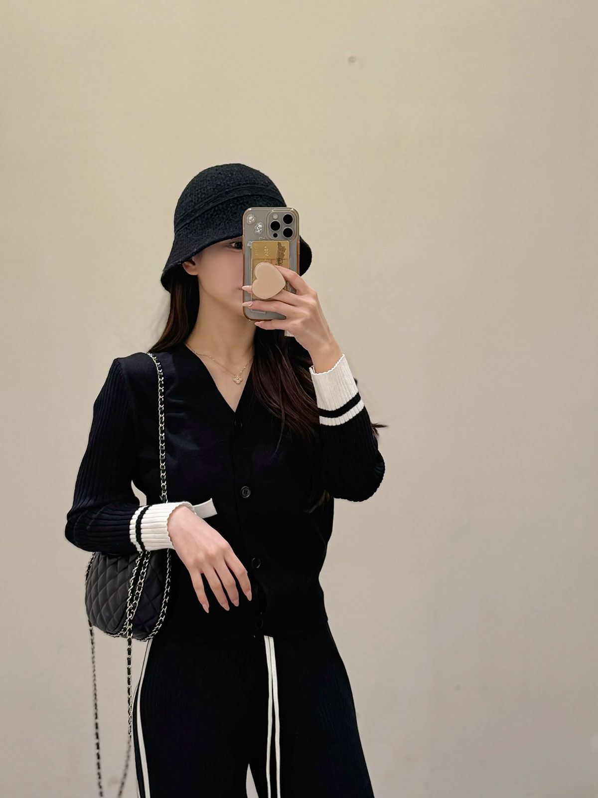 キルティングチェーンスマイルbag