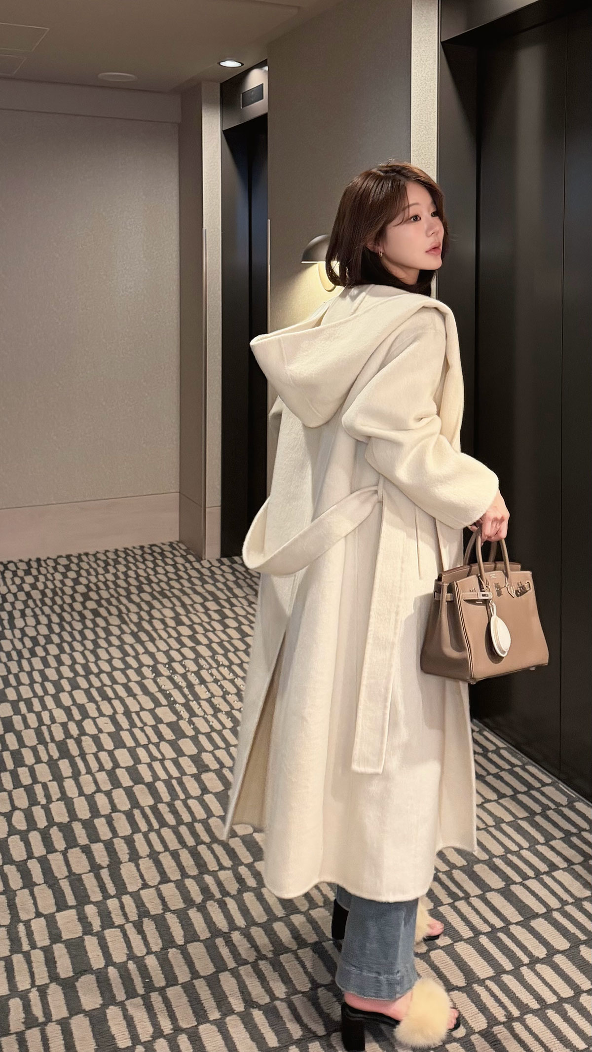 Wool Hoodie Handmade coat