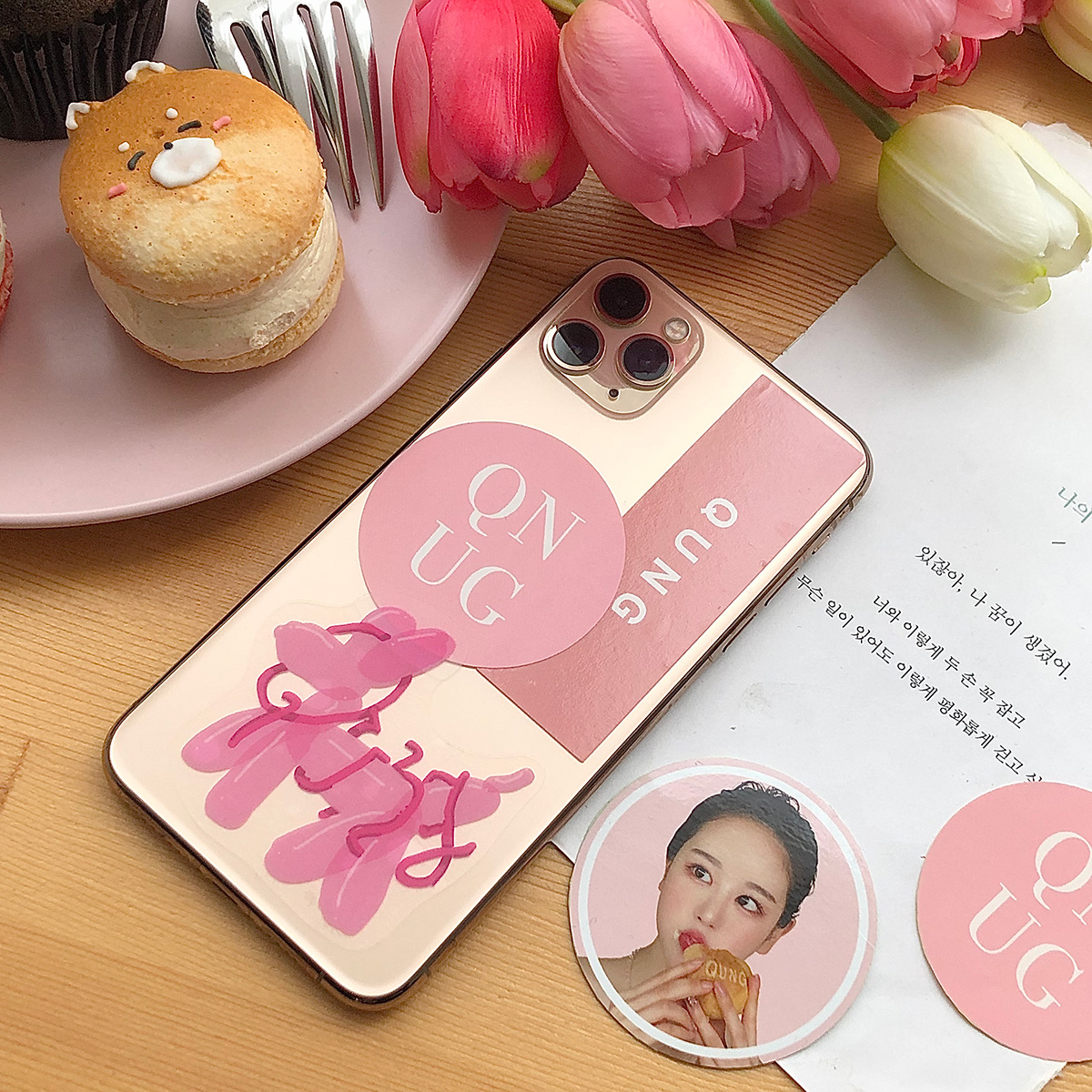 クン QUNG 2020 pink sticker set 