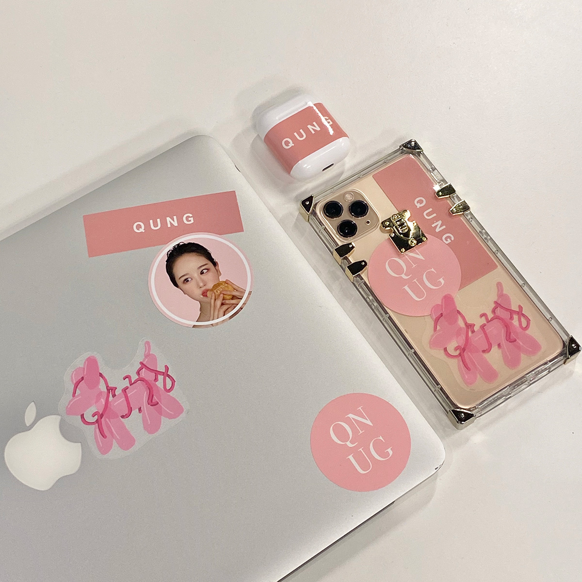  QUNG 2020 pink sticker set 