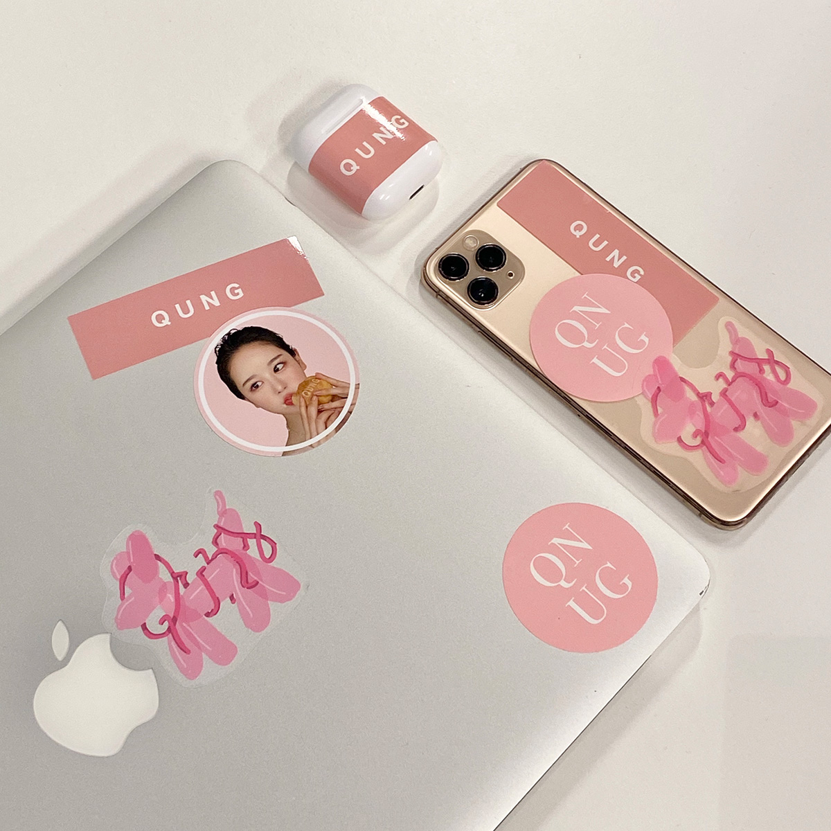  QUNG 2020 pink sticker set 