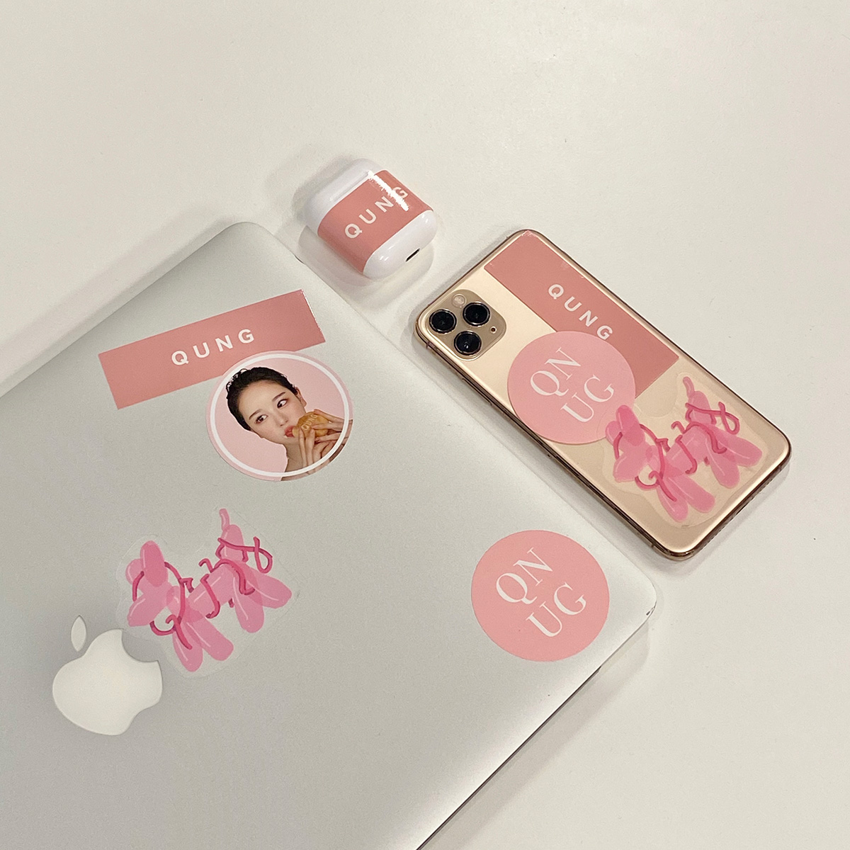 QUNG 2020 pink sticker set 