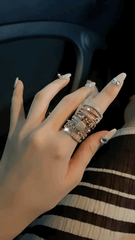  eternity Queen ring(silver925) 
