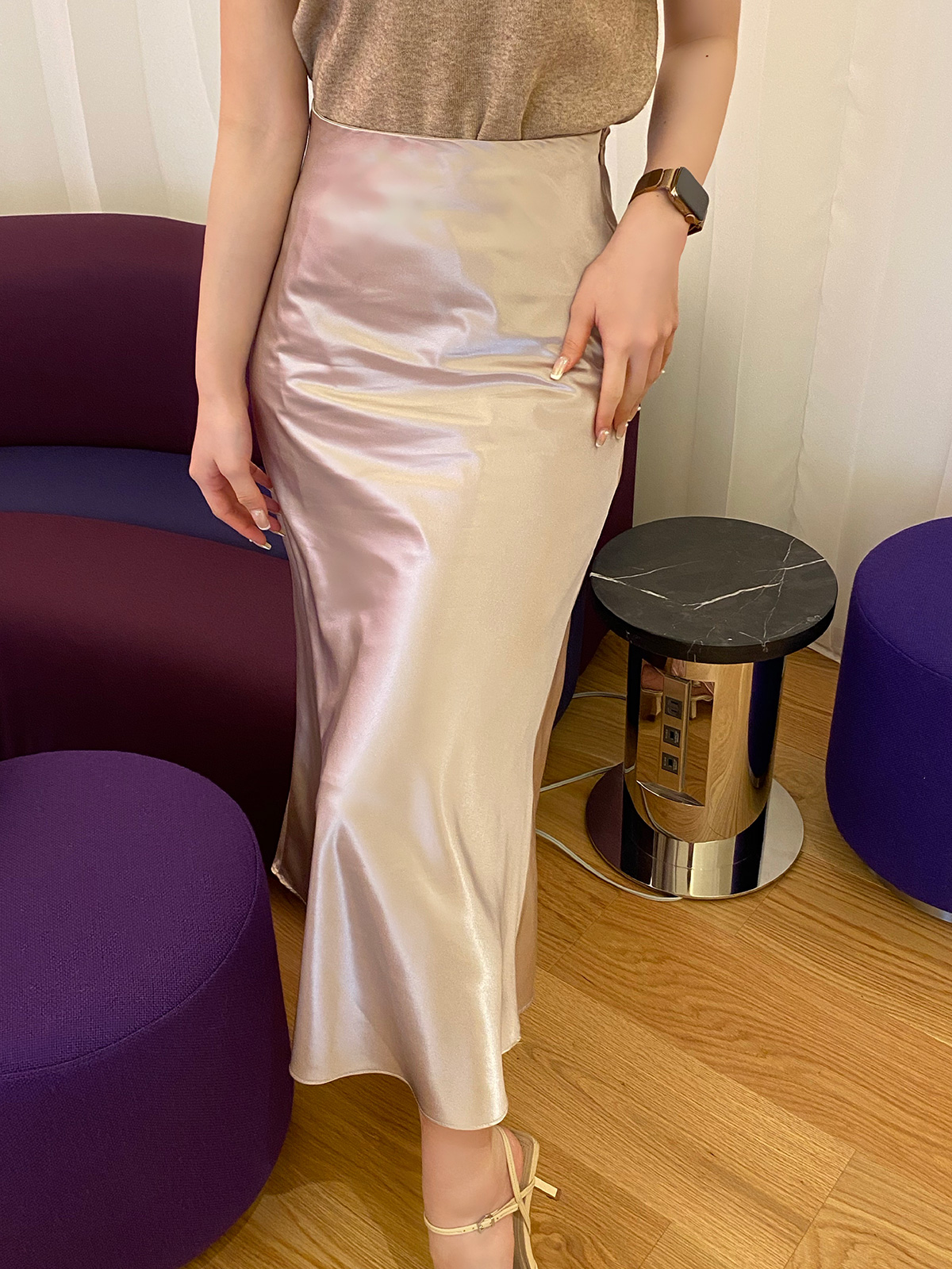  Venus satin long sk 顼:åԥ
