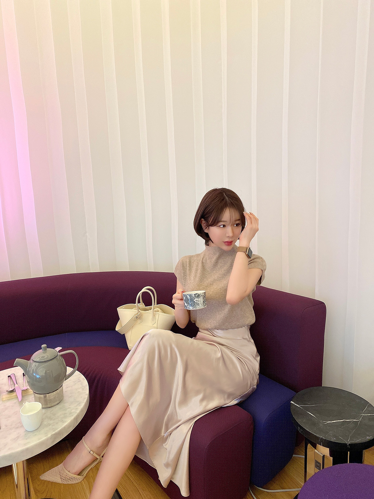  Venus satin long sk 顼:åԥ