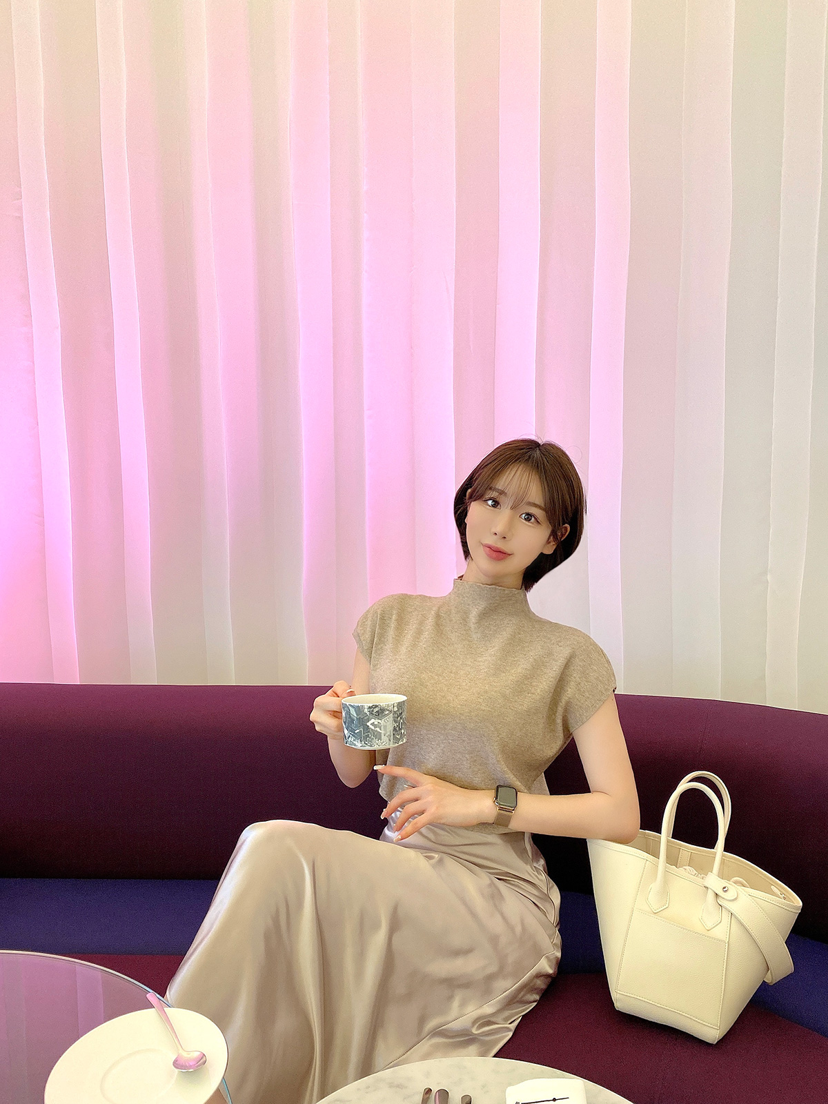  Venus satin long sk 顼:åԥ