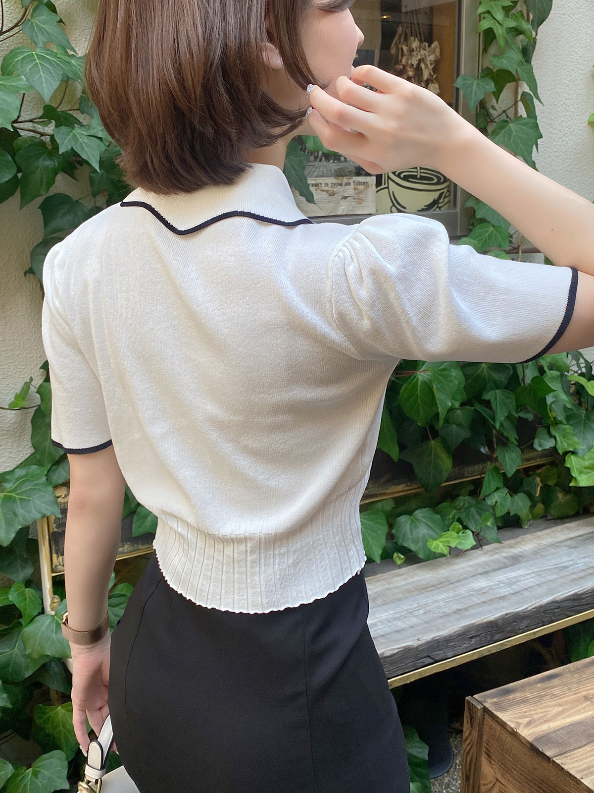  butterfly collar top 顼:֥åۥ磻