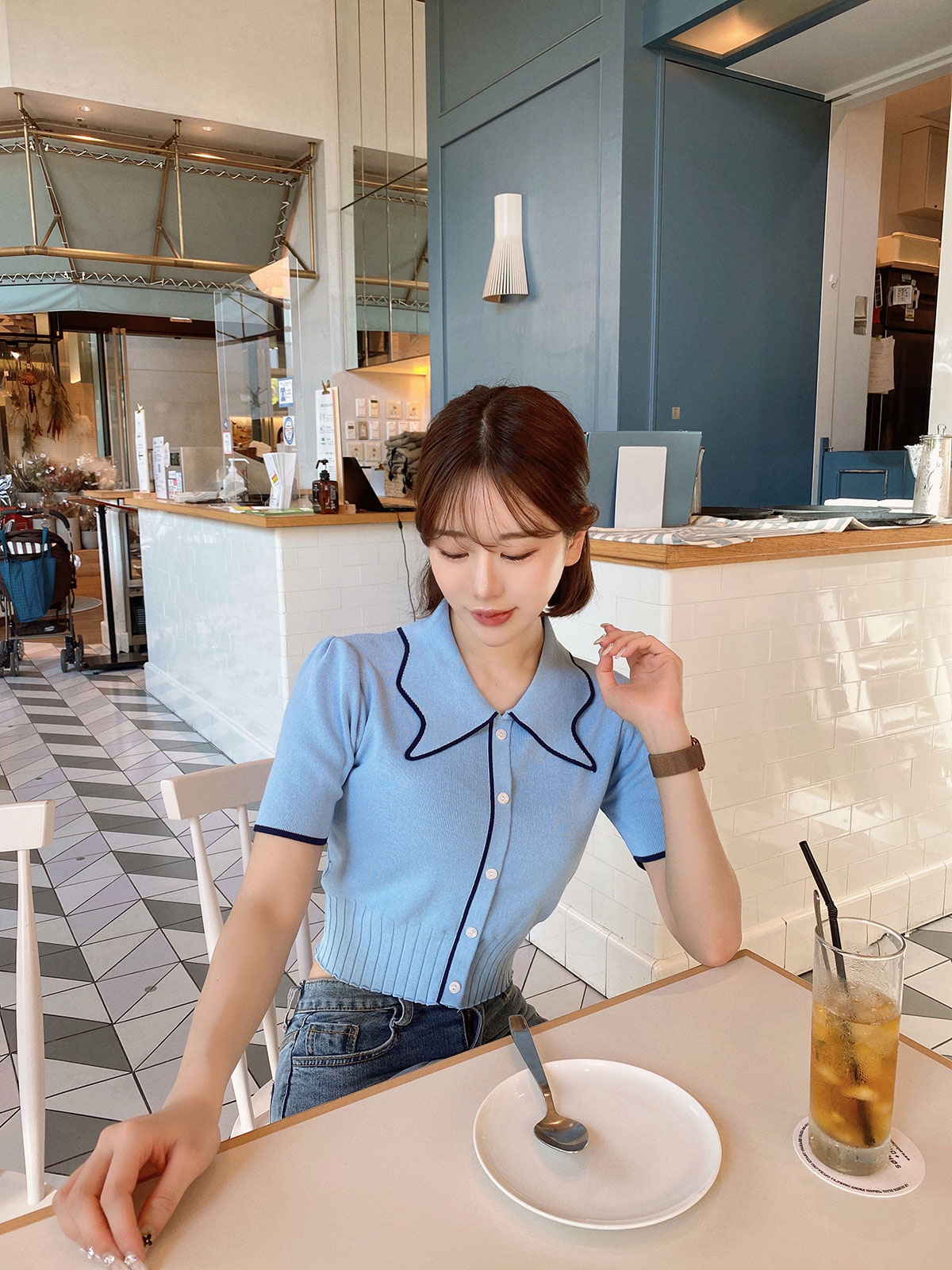  butterfly collar top 顼:֥åۥ磻