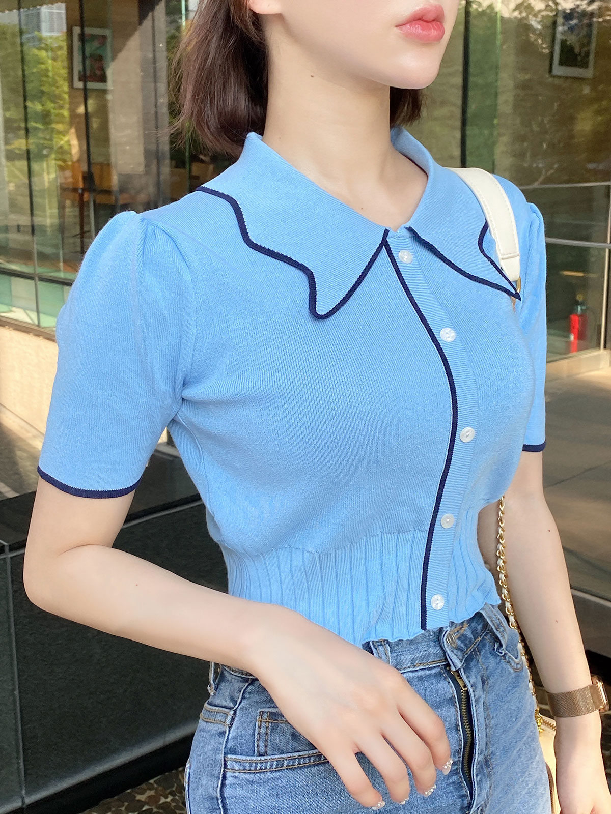 butterfly collar top 顼:֥åۥ磻