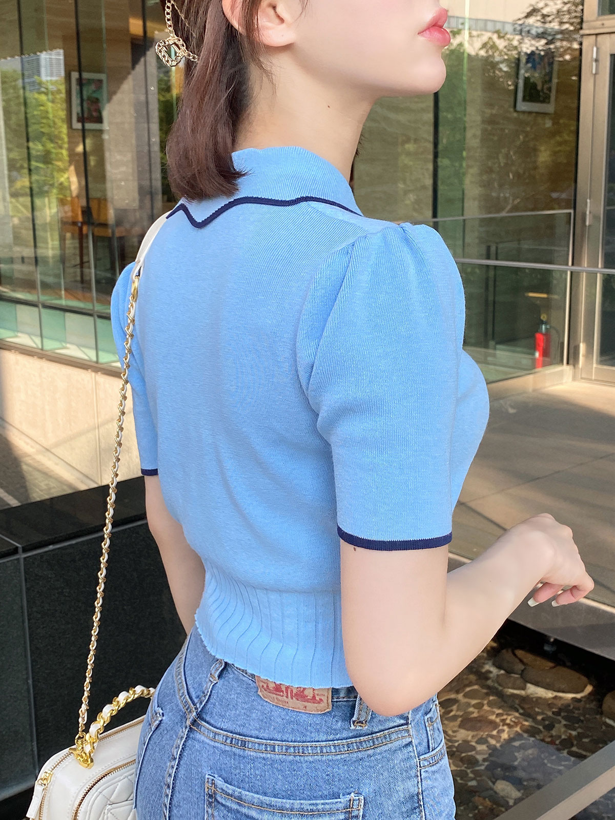  butterfly collar top 顼:֥åۥ磻
