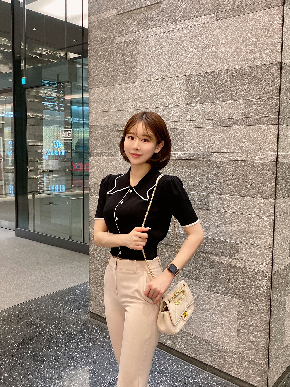 クン butterfly collar top カラー: