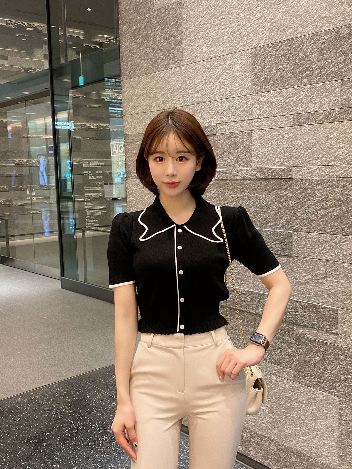  butterfly collar top 顼: