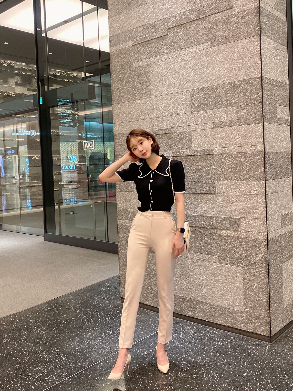  butterfly collar top 顼: