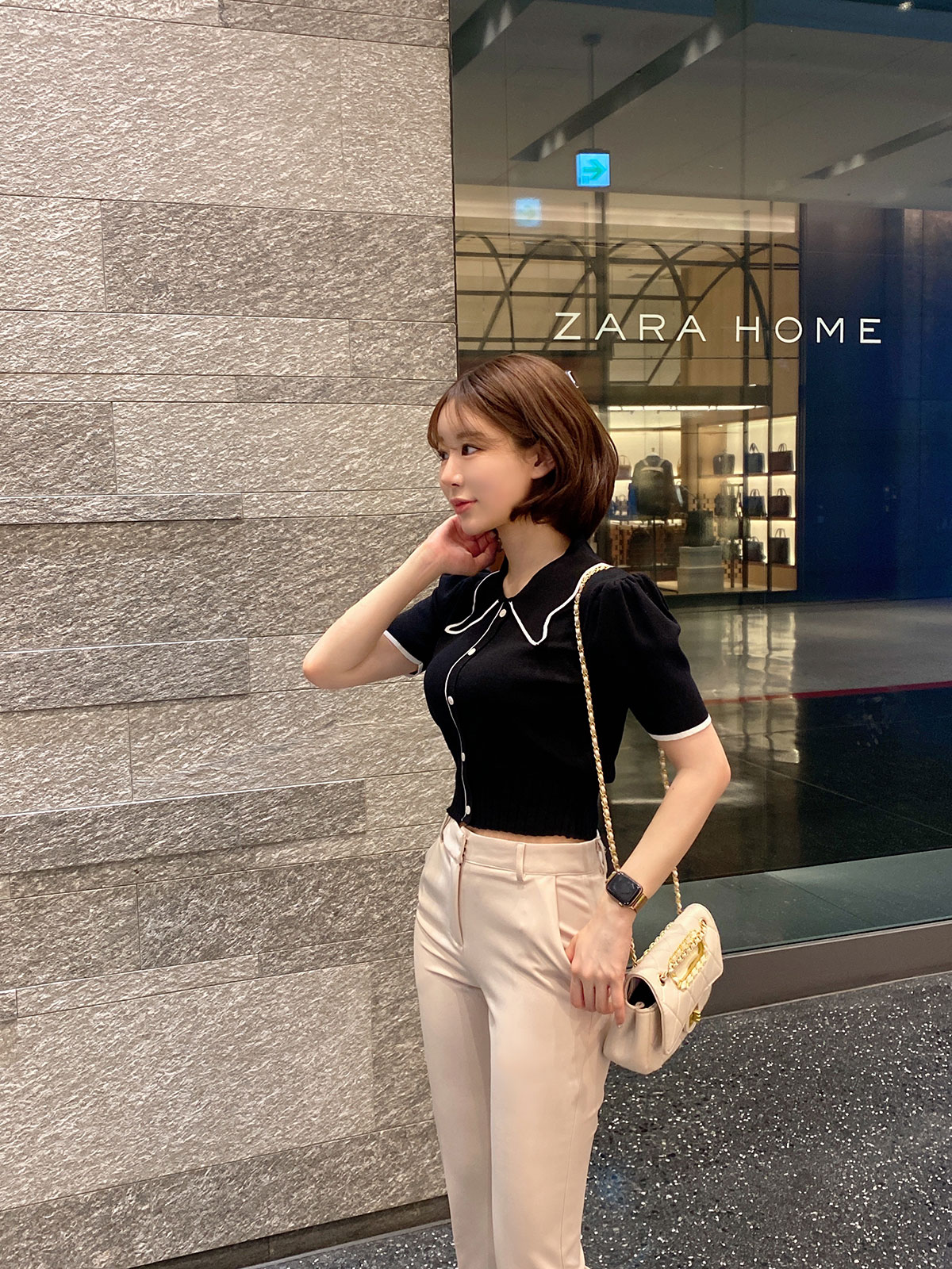  butterfly collar top 顼:
