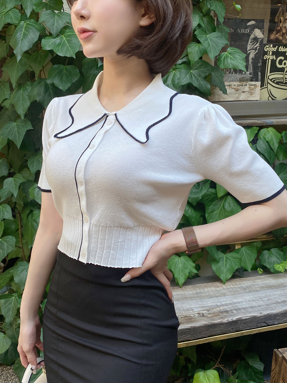  butterfly collar top 顼:֥åۥ磻