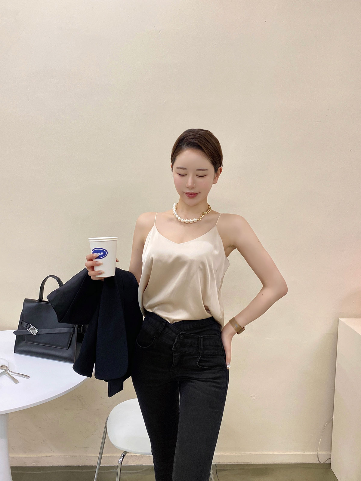  brilliant satin camisole 顼: