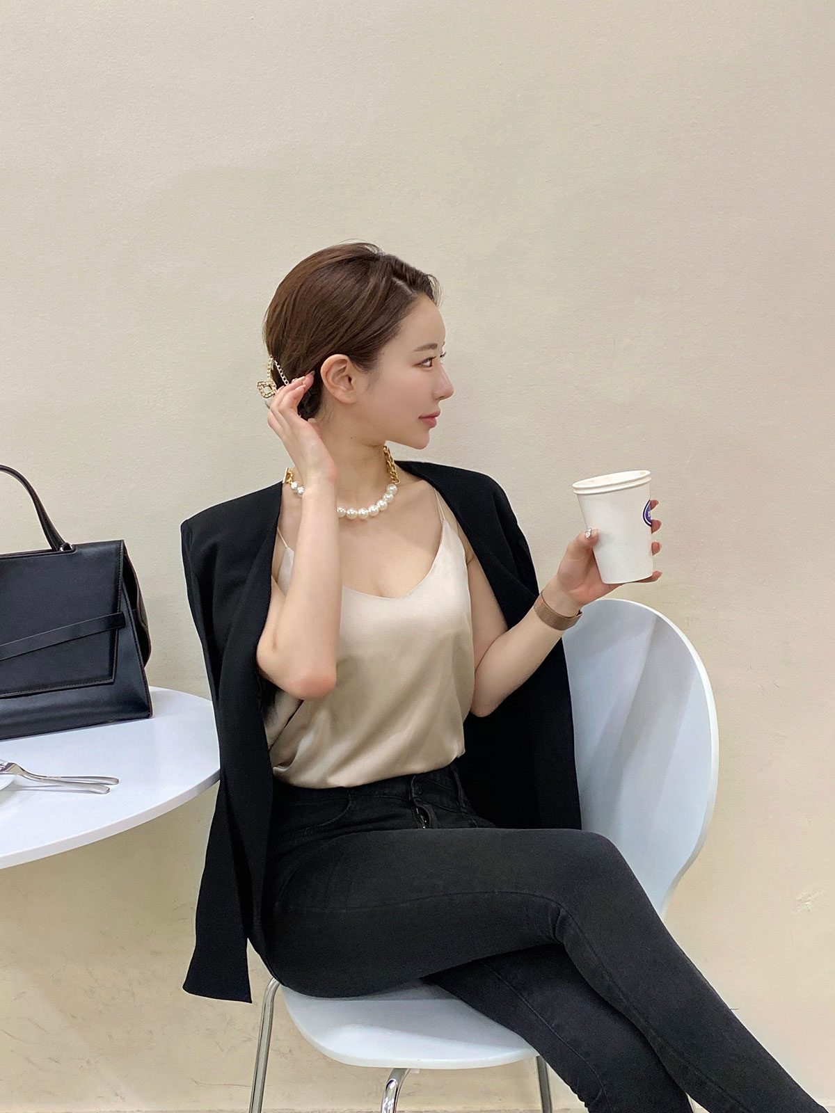  brilliant satin camisole 顼: