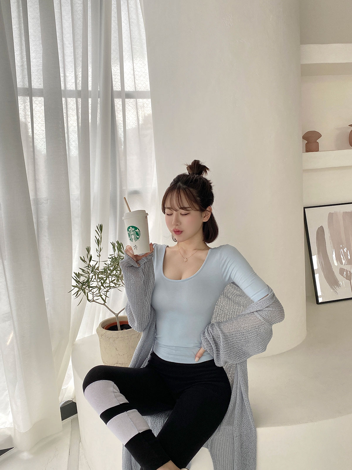  smiley neck T 顼: