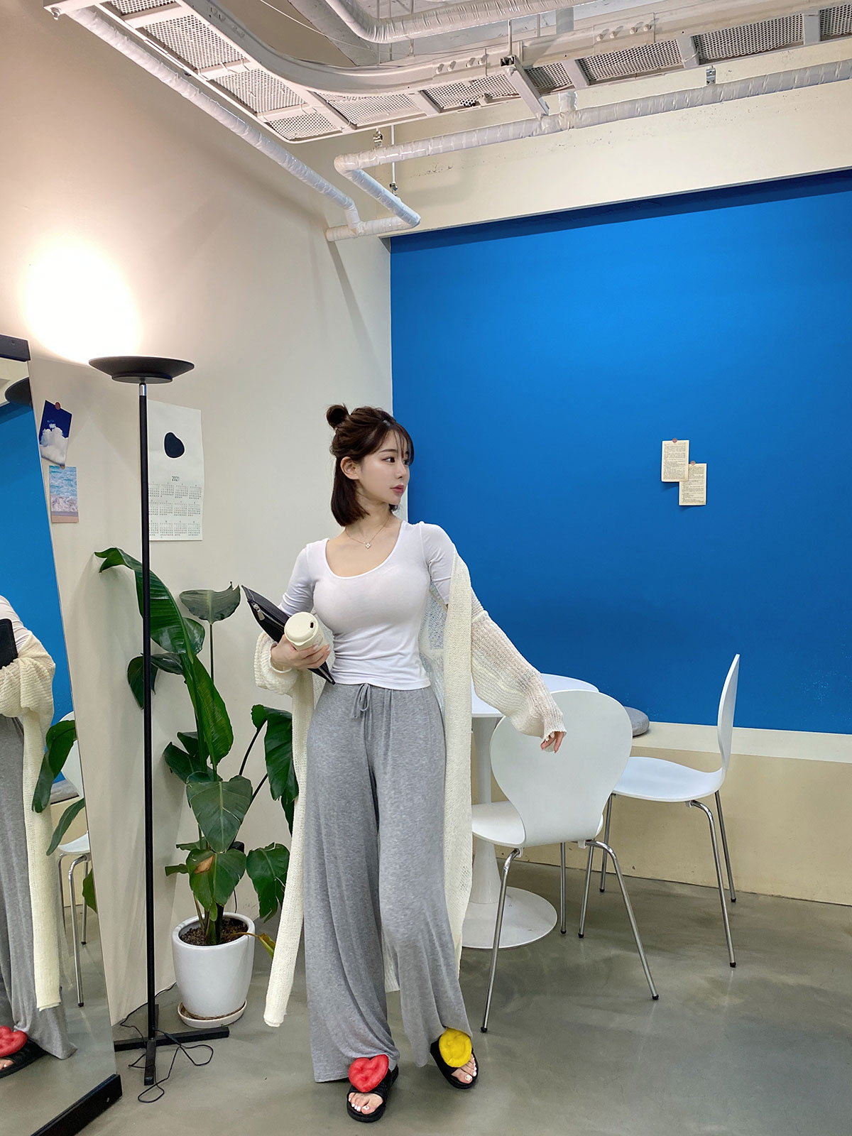  smiley neck T 顼:֥åۥ磻ȡ饤ȥȥ٥꡼ѥ顢֥롼