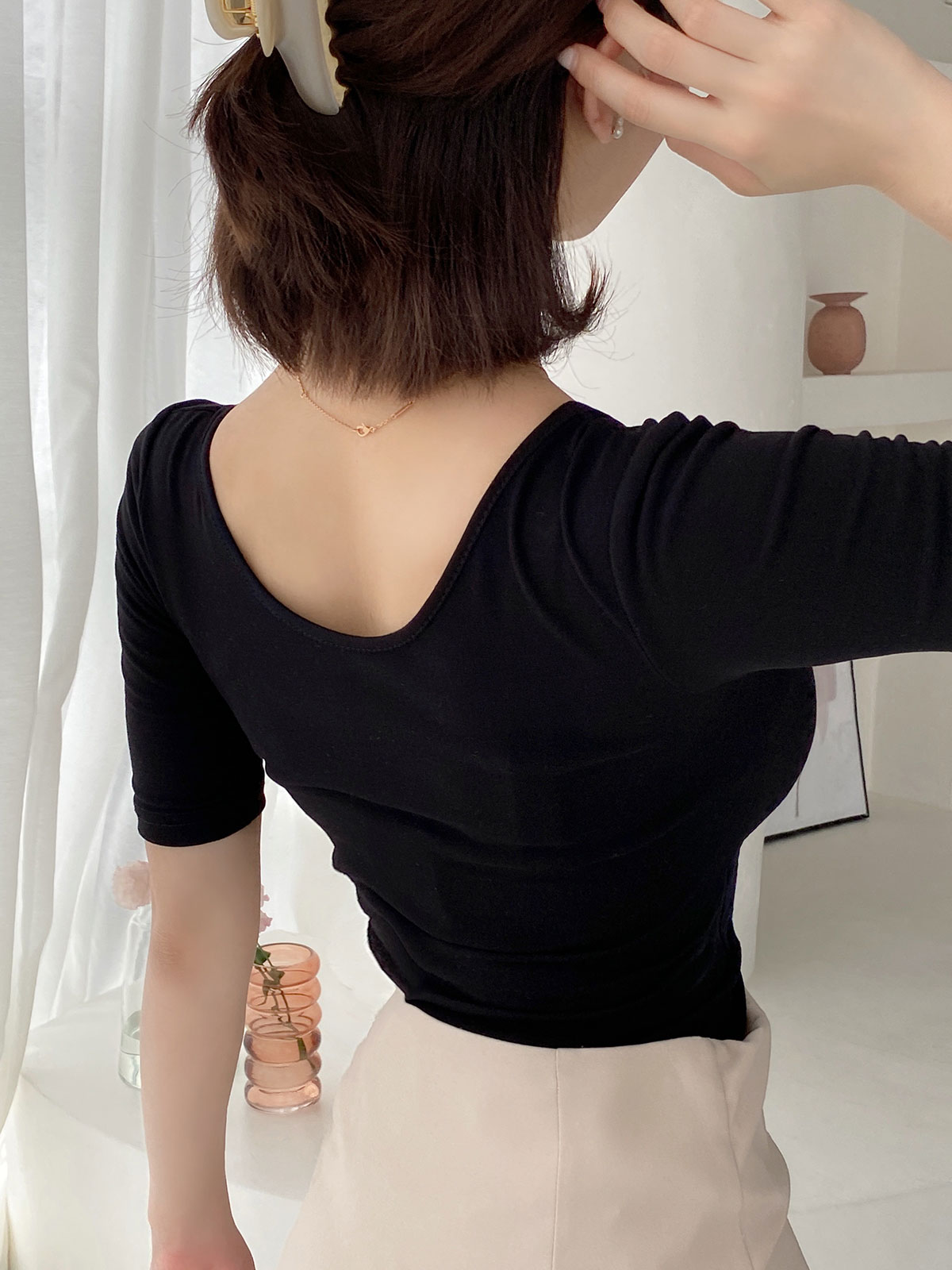 smiley neck T 顼:֥åۥ磻ȡ饤ȥȥ٥꡼ѥ顢֥롼