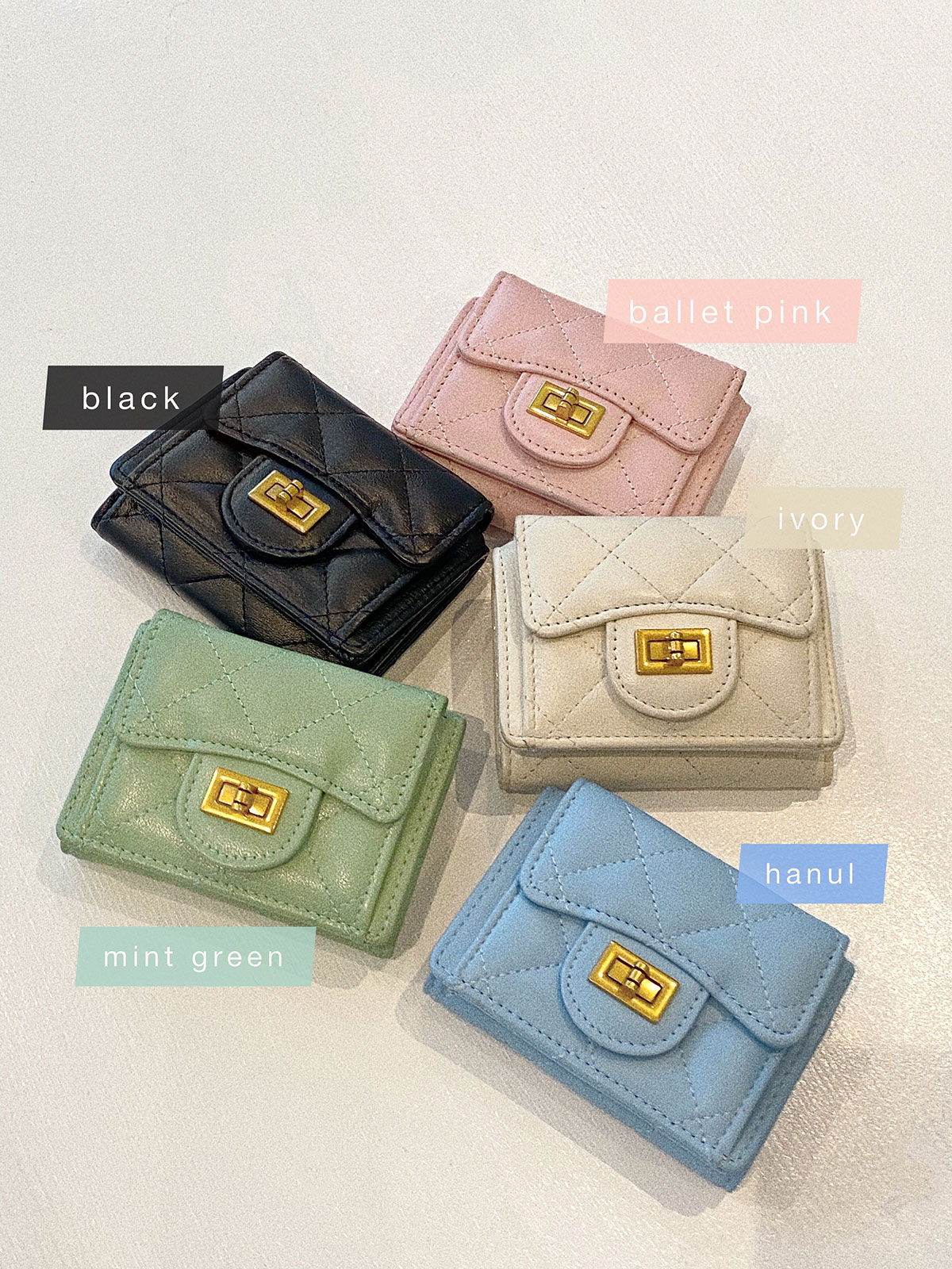  quilting mini Wallet 顼:֥åܥ꡼ϥ̥롢ߥȥ꡼