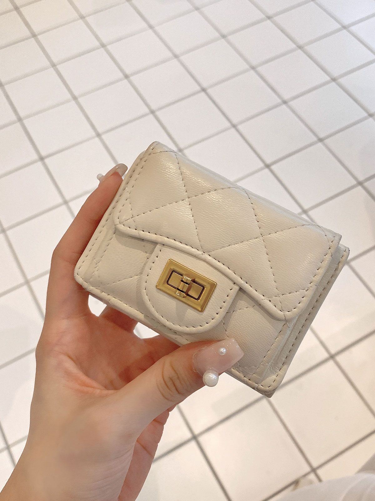  quilting mini Wallet 顼:֥åܥ꡼