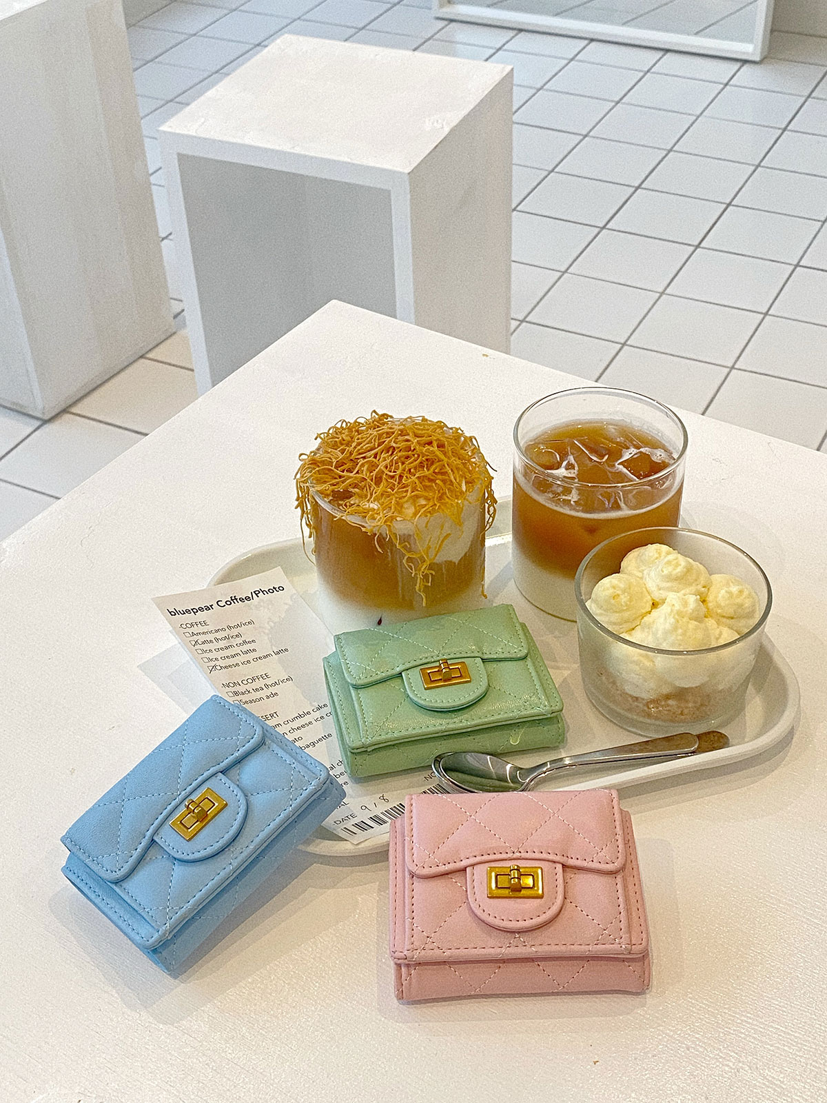  quilting mini Wallet 顼:֥åܥ꡼ϥ̥롢ߥȥ꡼