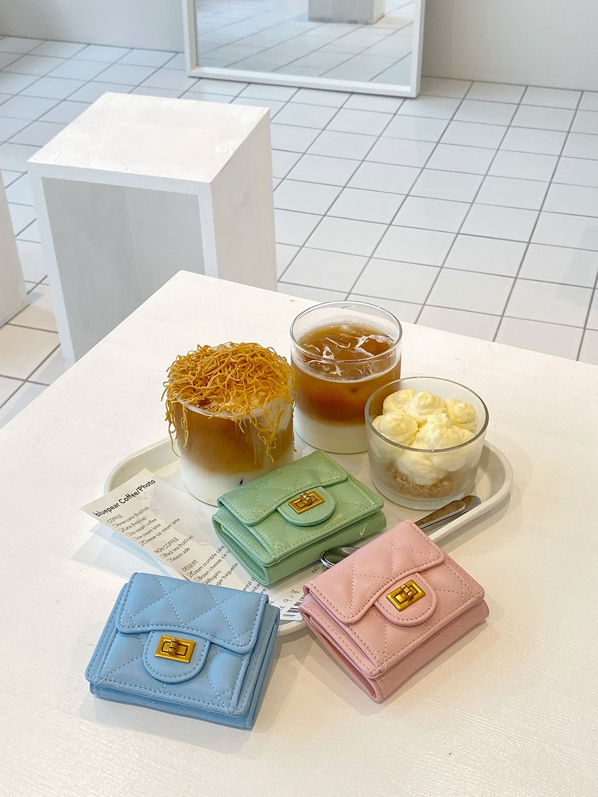  quilting mini Wallet 顼:֥åܥ꡼ϥ̥롢ߥȥ꡼