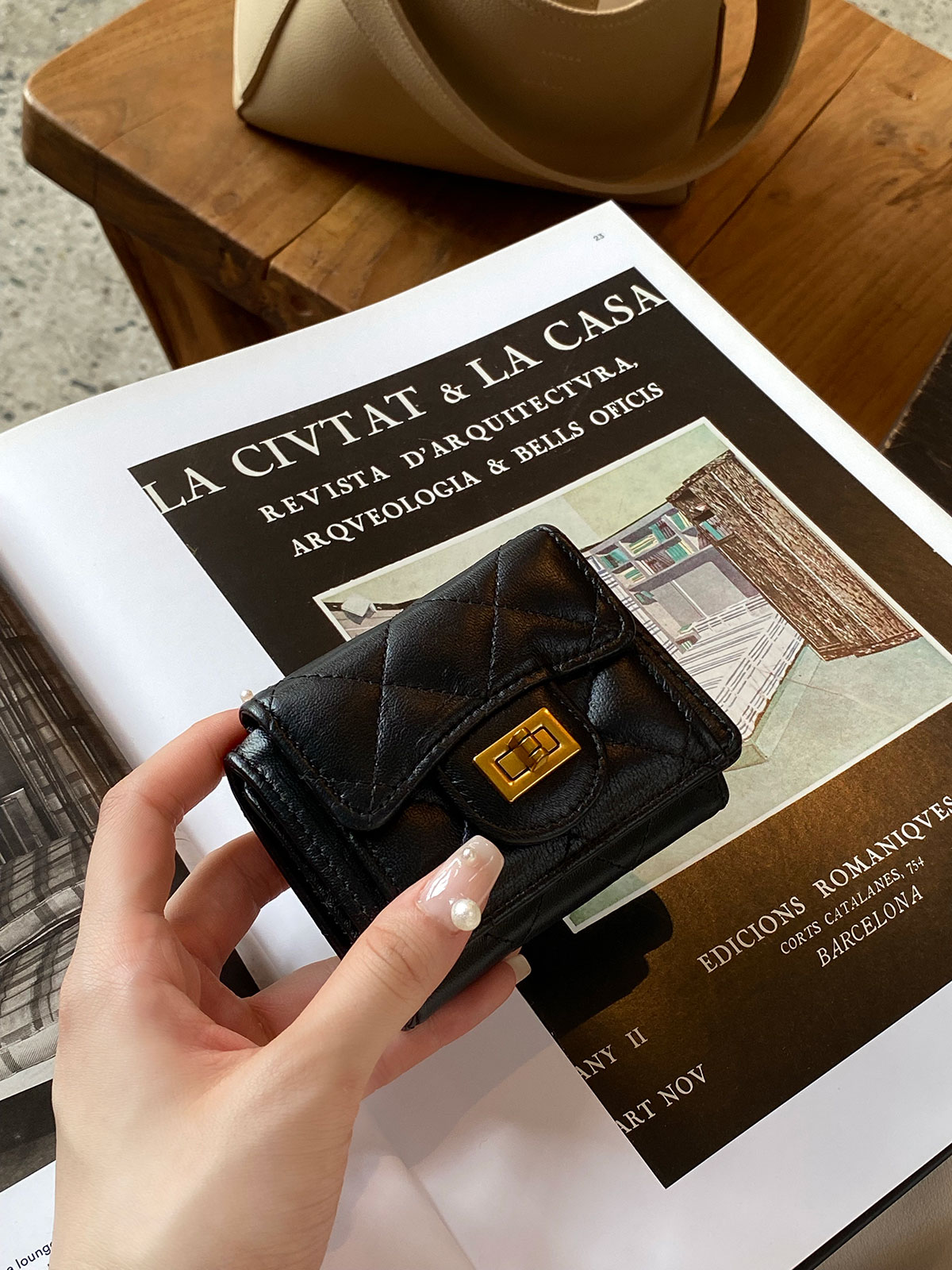  quilting mini Wallet 顼:֥åܥ꡼ϥ̥롢ߥȥ꡼