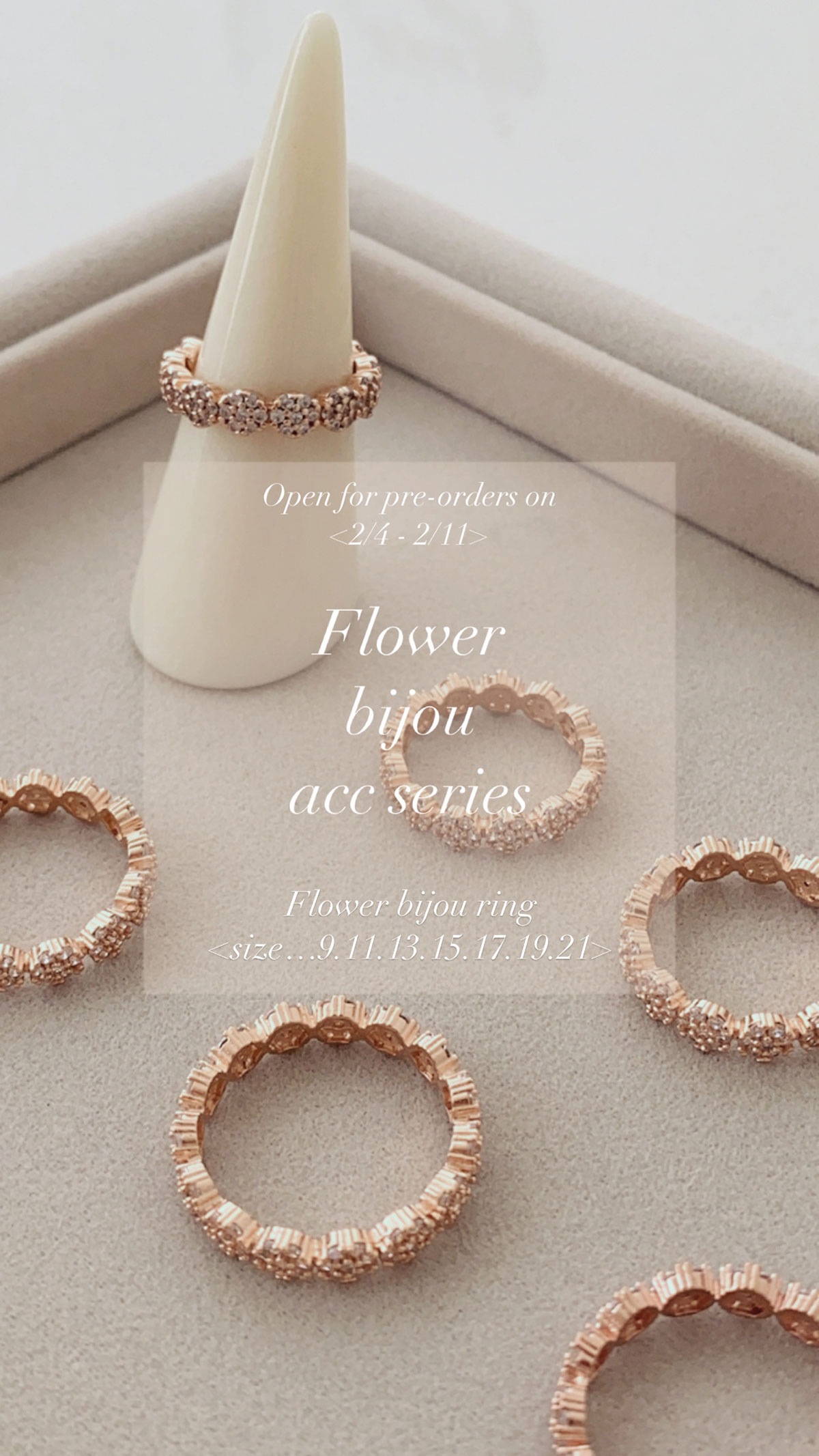 アクセサリー Qung Flower Bijou Acc Series(silver925) クン Flower Bijou Acc Series(silver925) カラー:ピンク