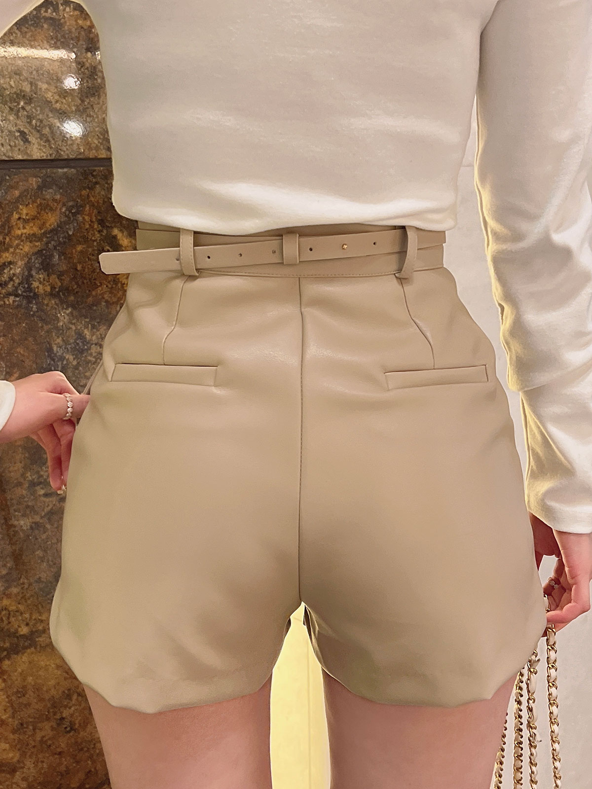  Toujours belt short pt 顼:֥å١