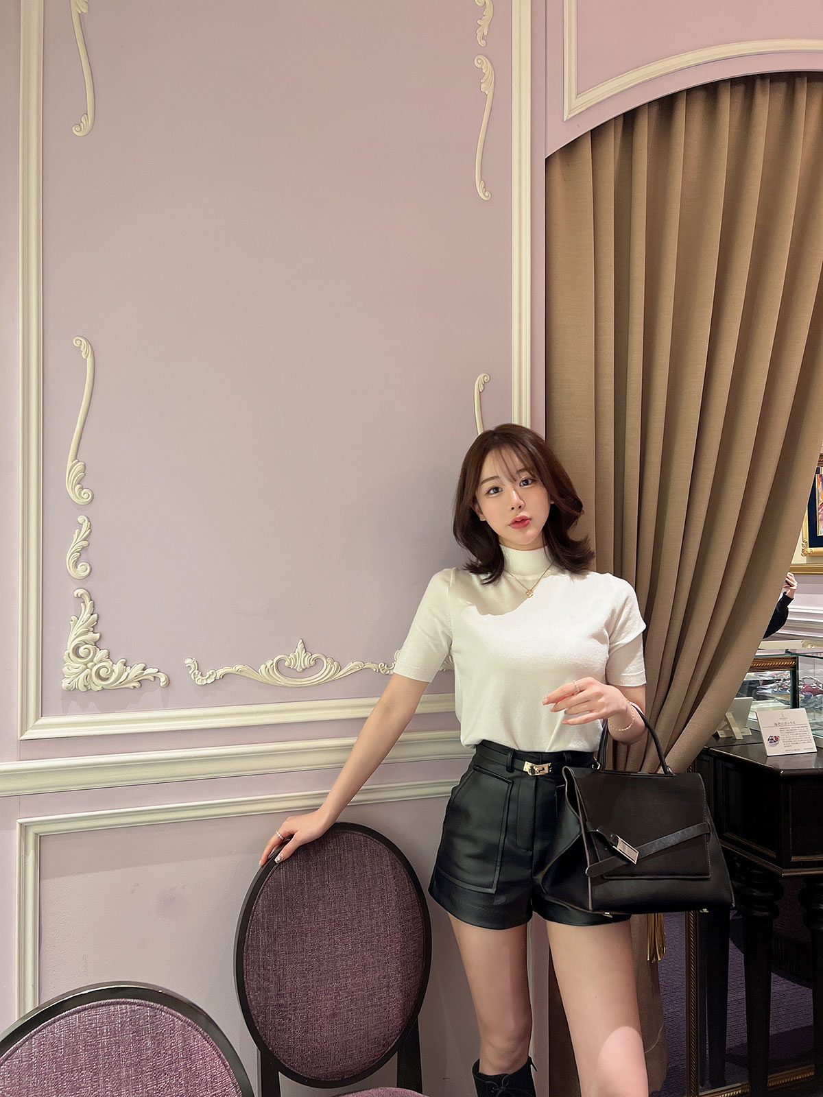  Toujours belt short pt 顼:֥å١