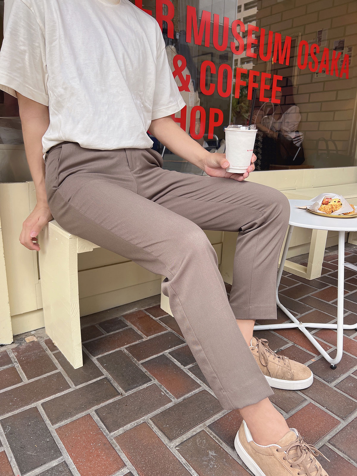 クン スリムフィットペンシルスラックス カラー: