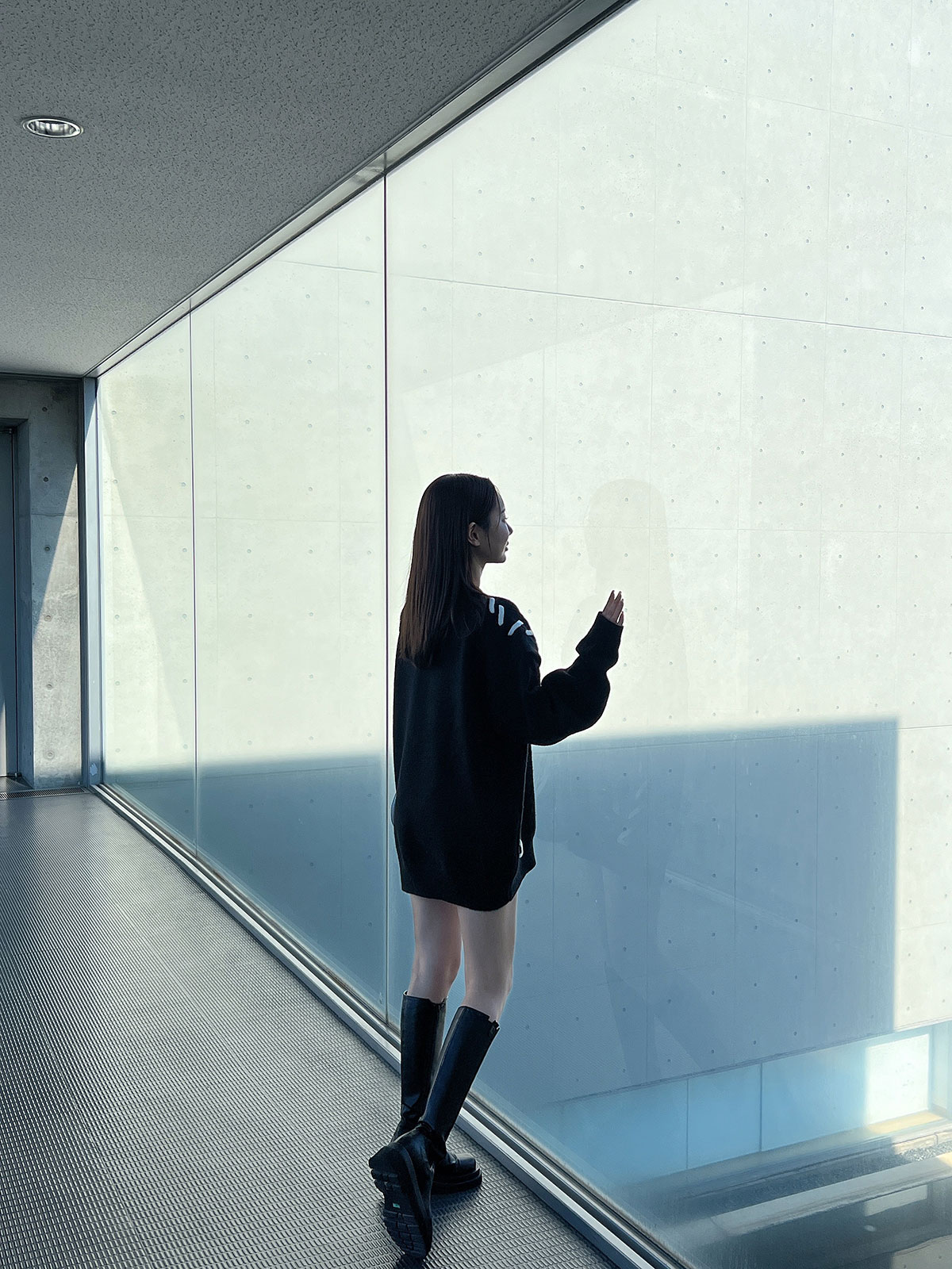 クン スラッシュステッチknit カラー: