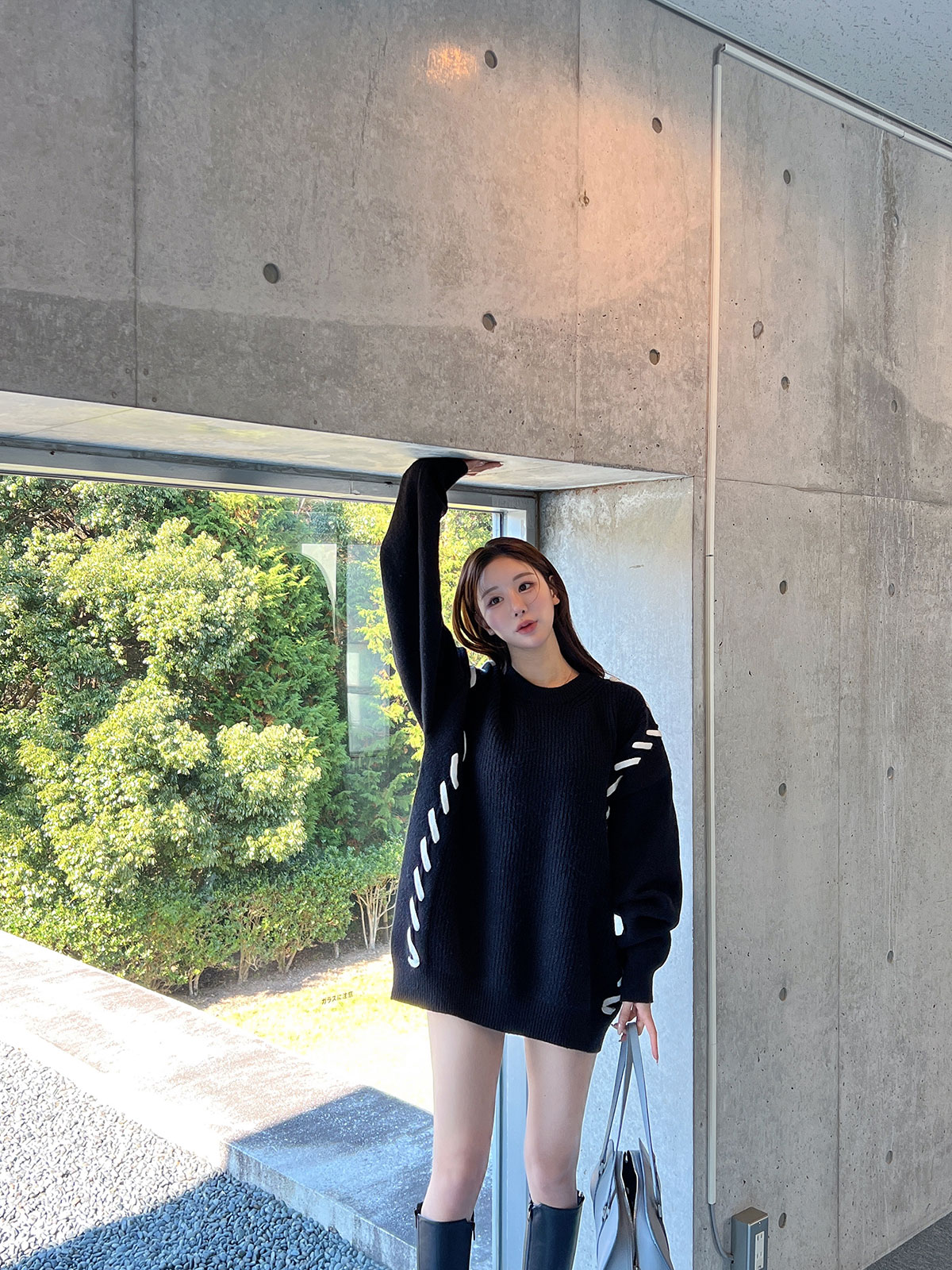 クン スラッシュステッチknit カラー:
