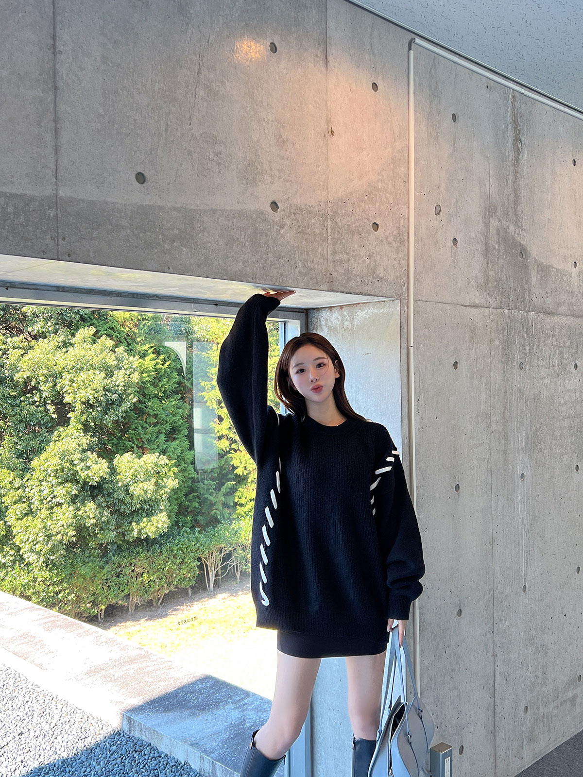クン スラッシュステッチknit カラー: