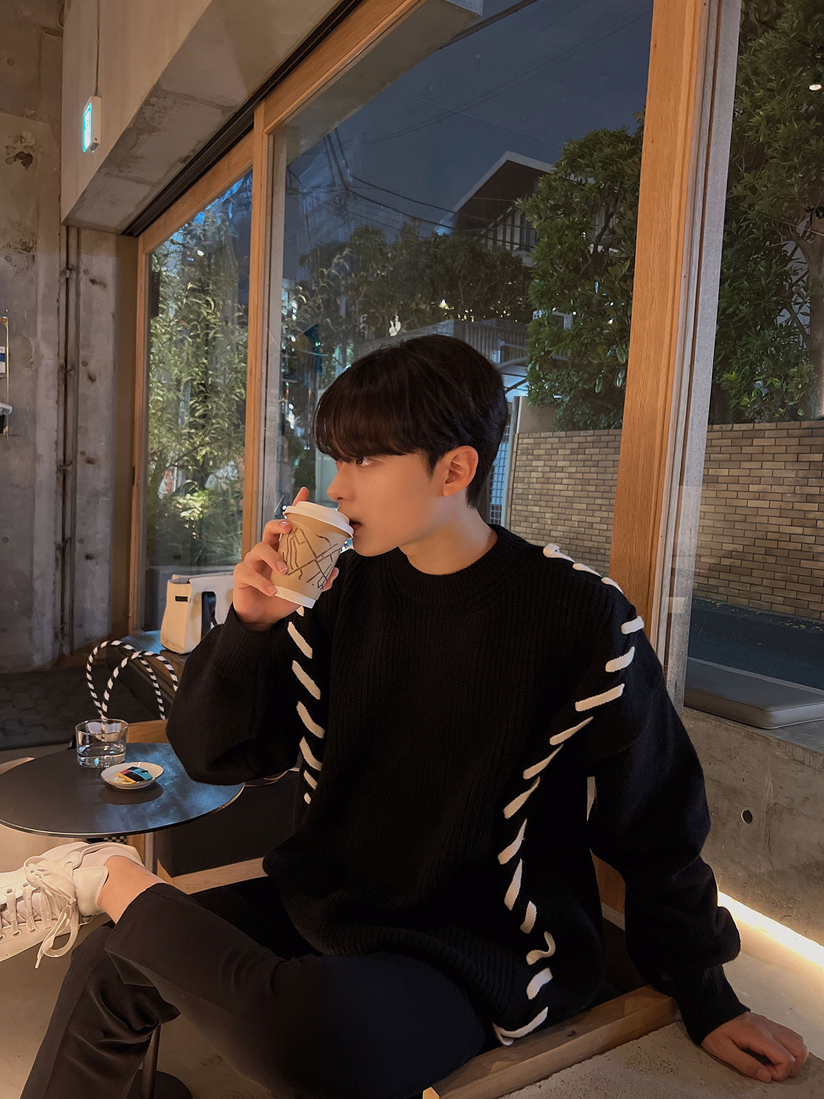 クン スラッシュステッチknit カラー: