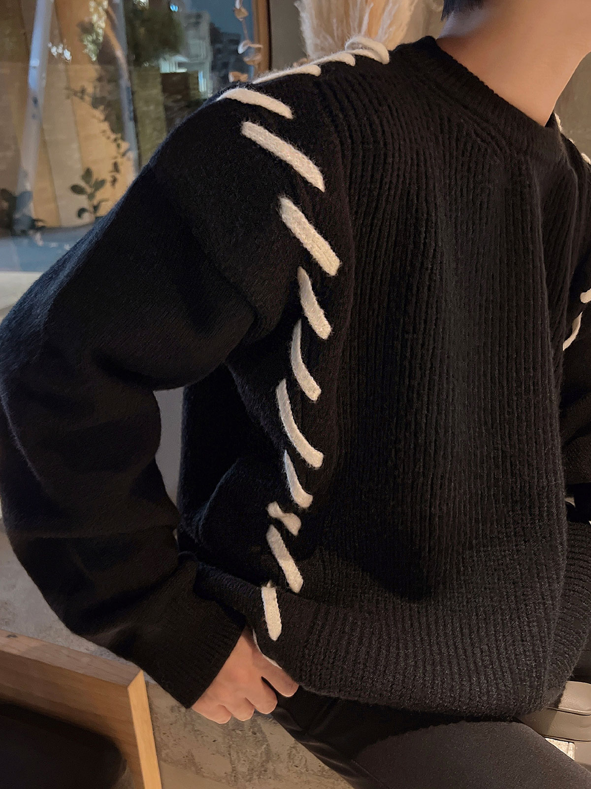 クン スラッシュステッチknit カラー: