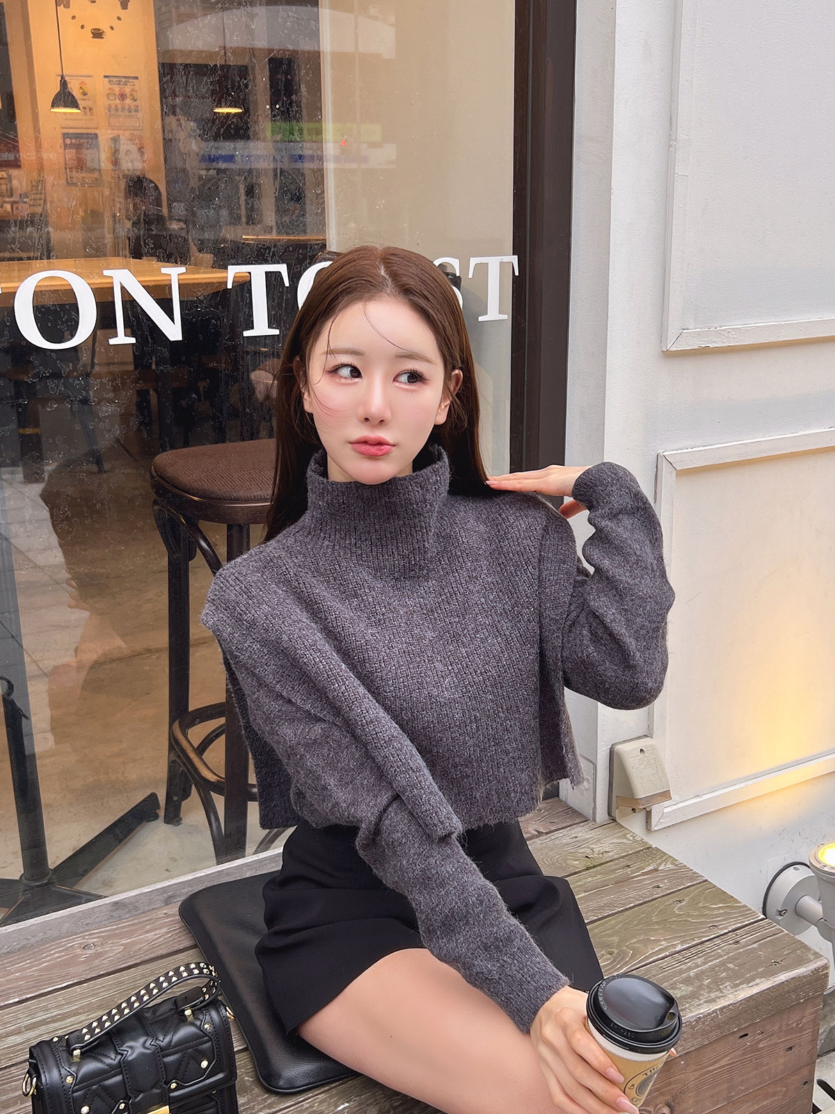 クン 2wayハイネックウォーマーVknit カラー: