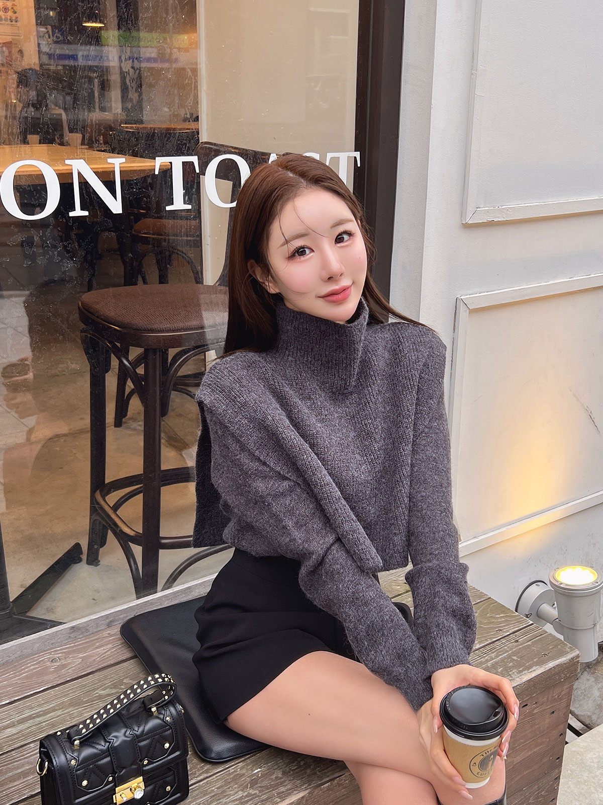 クン 2wayハイネックウォーマーVknit カラー: