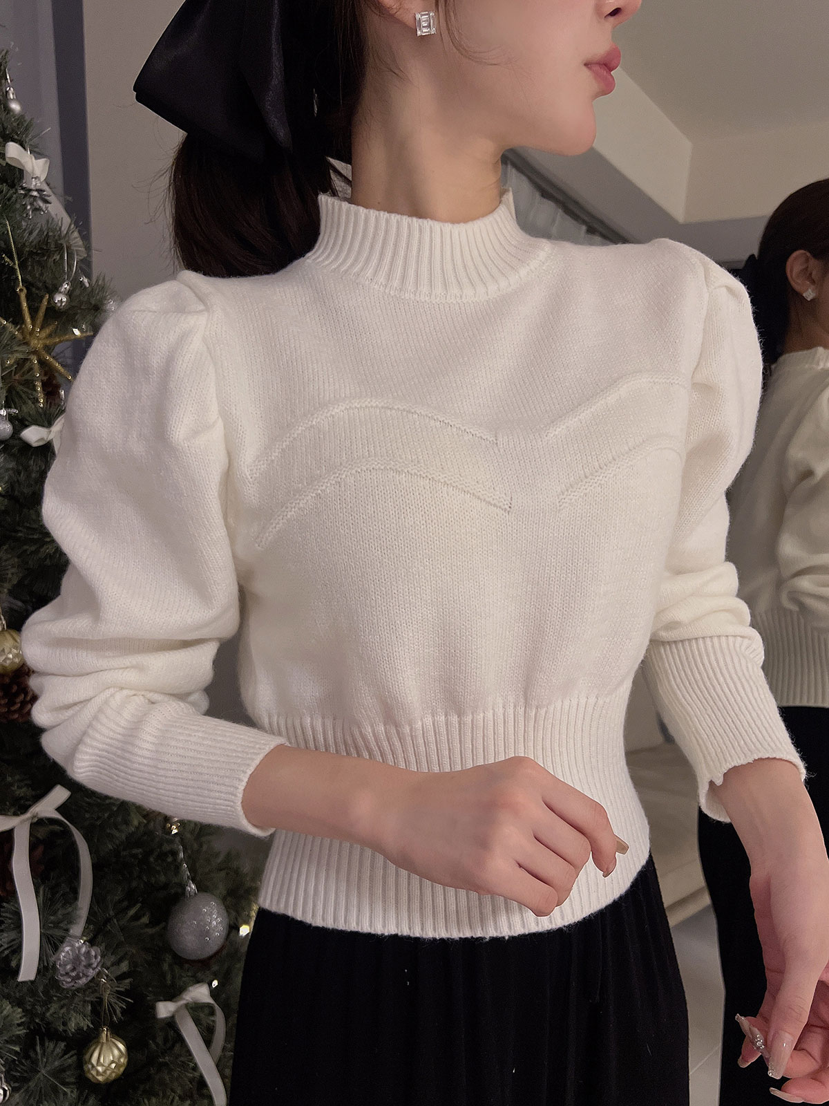クン ダブルラインバストKnit カラー: