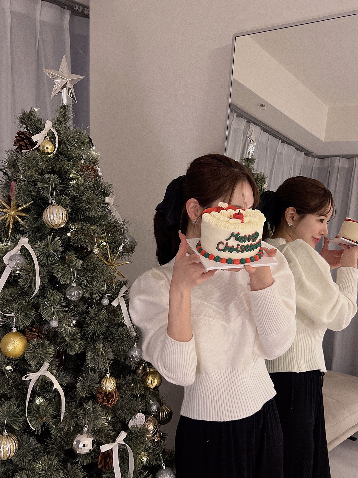 クン ダブルラインバストKnit カラー:
