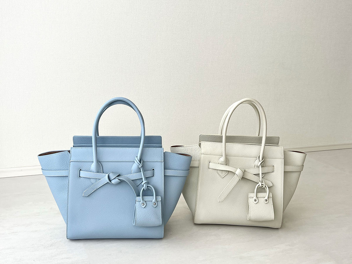 クン 3wayハビングプティレザーbag カラー:ブラック、トープ、アイボリー、レンガ、パステルブルー