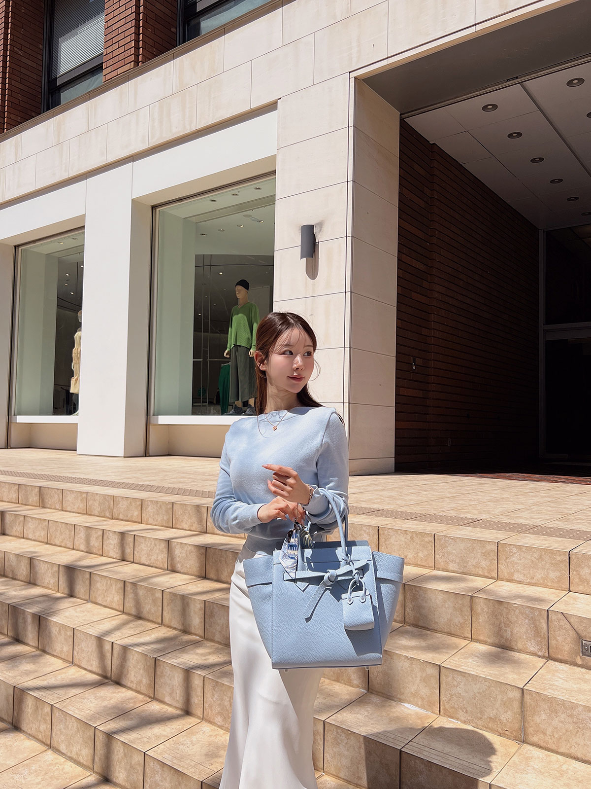 クン 3wayハビングプティレザーbag カラー:ブラック、トープ、アイボリー、レンガ、パステルブルー